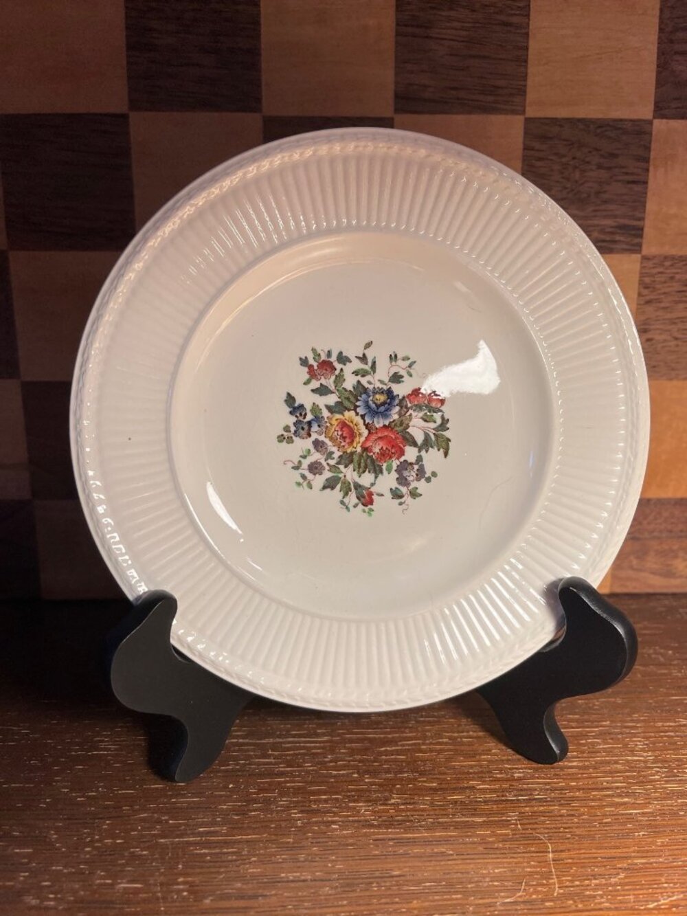 Vintage Conway Wedgewood Floral Bread Plate A1198